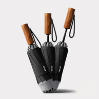 GD. One Regenschirm mit 105cm | Automatik, Holzgriff & Geschenk-Verpackung