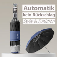 Magic Bow Regenschirm mit 123cm | Automatik, Taschenlampe & Geschenk-Verpackung