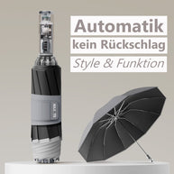 Magic Bow Regenschirm mit 123cm | Automatik, Taschenlampe & Geschenk-Verpackung
