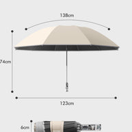 Magic Bow Regenschirm mit 123cm | Automatik, Taschenlampe & Geschenk-Verpackung