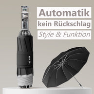 Magic Bow Regenschirm mit 123cm | Automatik, Taschenlampe & Geschenk-Verpackung